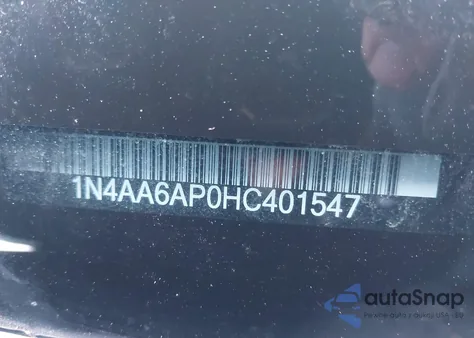 2017 Nissan Maxima 3.5 Sr из США, поврежденный, VIN 1N4AA6AP0HC401547